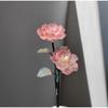 Women Vintage Ethnic Style Floral Wood Hairpin Elegant Simple Updo Hair Stick Daily Hanfu Hair Accessories