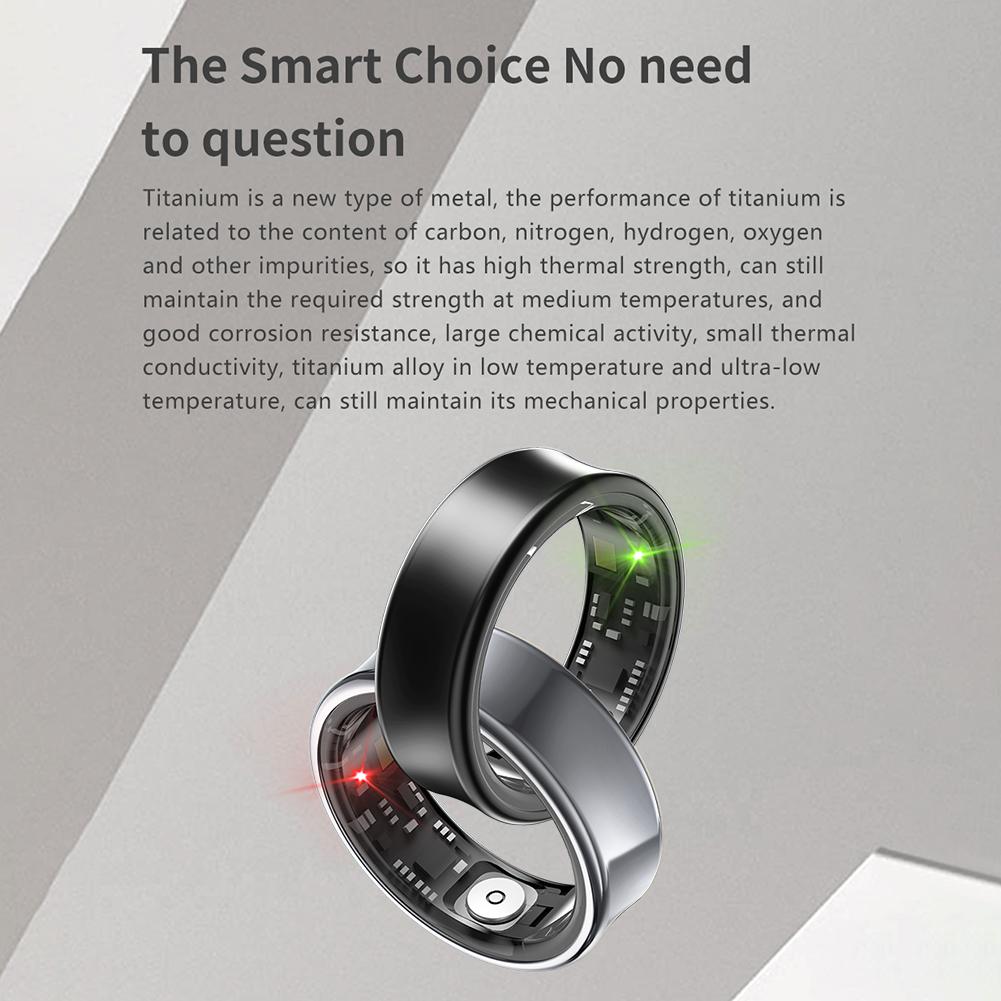 Смарт-кольцо SACOSDING, титановые смарт-кольца военного класса, водонепроницаемые, для здоровья, отслеживания сердечного ритма, кислорода в крови, многоспортивные режимы