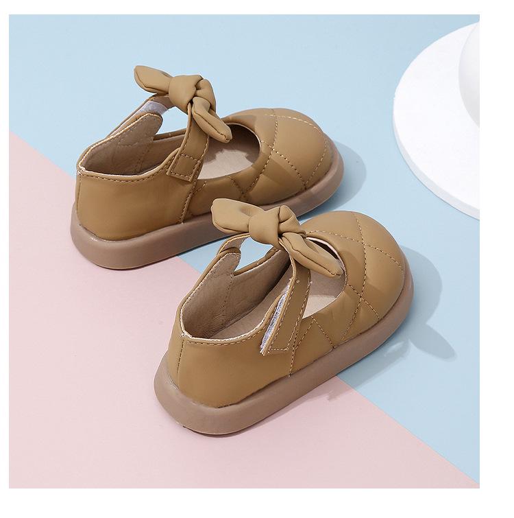 Кожаные туфли в стиле принцессы для девочек от 1 до 3 лет, дышащая и модная детская обувь