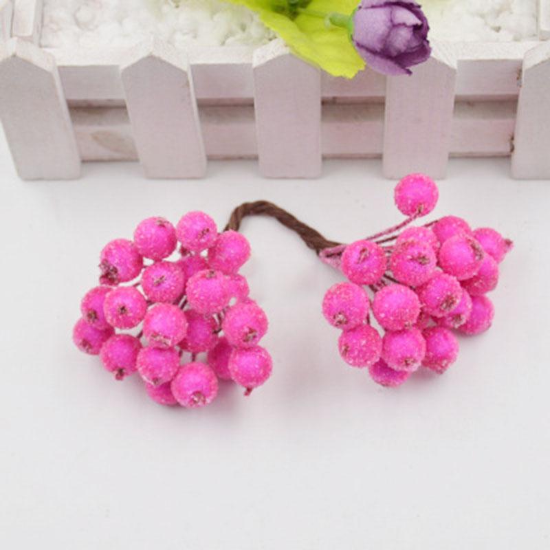 20 шт./пакет, креативная имитация пены, морозная осень, рождественские маленькие ягоды, сделай сам, украшения для волос ручной работы, аксессуары, цветочные трости, материал для венка