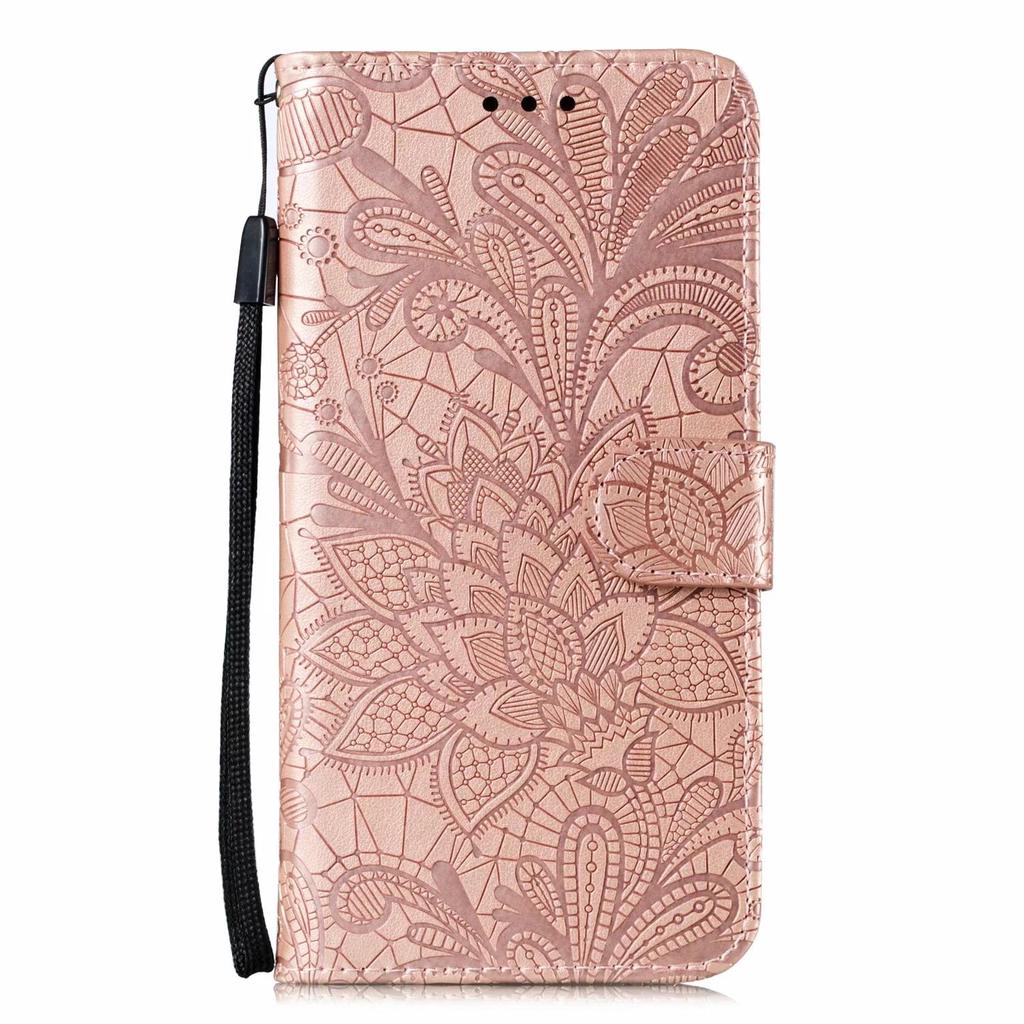 Кожаный флип-чехол-бумажник с кружевом и цветком для Xiaomi Poco X3 Pro X4 Redmi Note 11 Pro 10S 11S 9S 8T 7 6 8 10 Pro 7A 9A 9C Mi A2 12 9 Lite, чехол в стиле книги