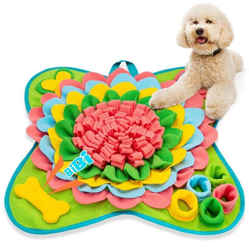 Interactive Snuffle Mat Dogs Cats - Slow Feeder Puzzle Toy Durable Plush Training Pad To Reduce Anxiety Promote