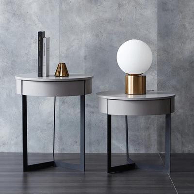 Nordic Light Роскошный прикроватный столик Iron Art Современный минималистский прикроватный шкафчик Маленький шкафчик для спальни Сетка Красный прикроватный шкафчик