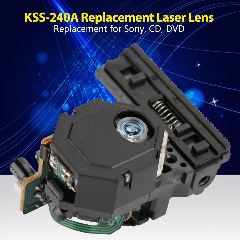 KSS-240A Replacement Lens for CD DVD Optical Pickup Black Color 4.5 x 4cm Size Light Weight Convenient to Replace