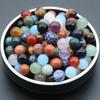 10mm Hole-Free Agate Crystal Round Beads - Semi-Precious DIY Jewelry Material