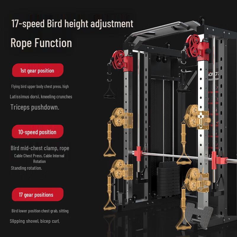 JRT Multi-functional Home Gym Smith Machine and Power Rack