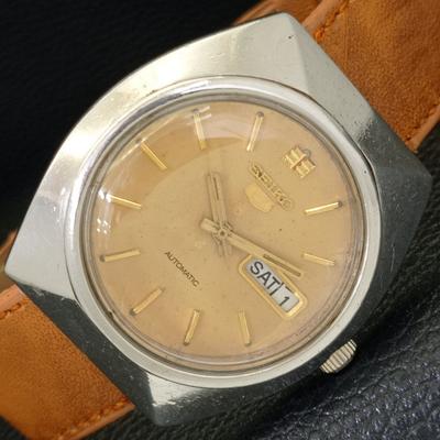 Б/У винтажные мужские часы SEIKO 5 AUTOMATIC 6119B из Японии с оригинальным циферблатом a433858-2