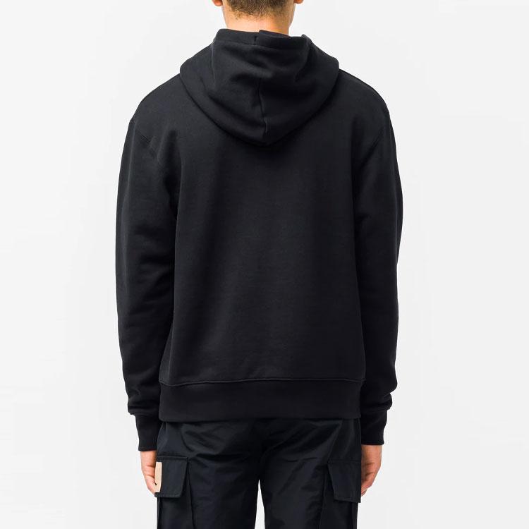 Jordan MJ FLC Hoodie Black/Gym Red Men Streetwear DO6094-010