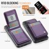 For Samsung Galaxy S26+ Leather Back Cover JEEHOOD J06 Magnetic Phone Case with Card Bag RFID Blocking