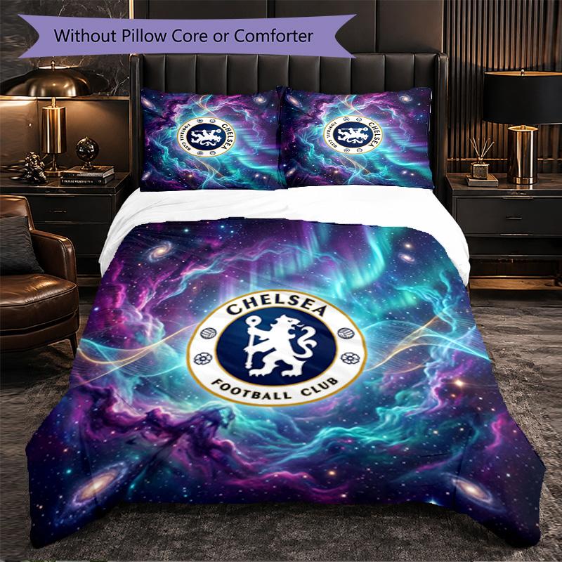 Набор постельного белья Chelsea FC, 3 предмета, мягкая микрофибра, пододеяльник с наволочками для спальни
