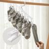Clothes Drying Hanger with 8 Clips Hanging Drying Rack,Drip Foldable Hanging Rack Drying Towels Bras Baby Clothes Gloves Plastic