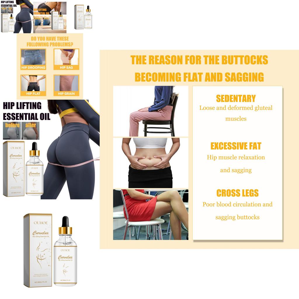 Ouhoe Firming Butt Oil Enhancing Butt Shape Natural Tightening Essence 30ml