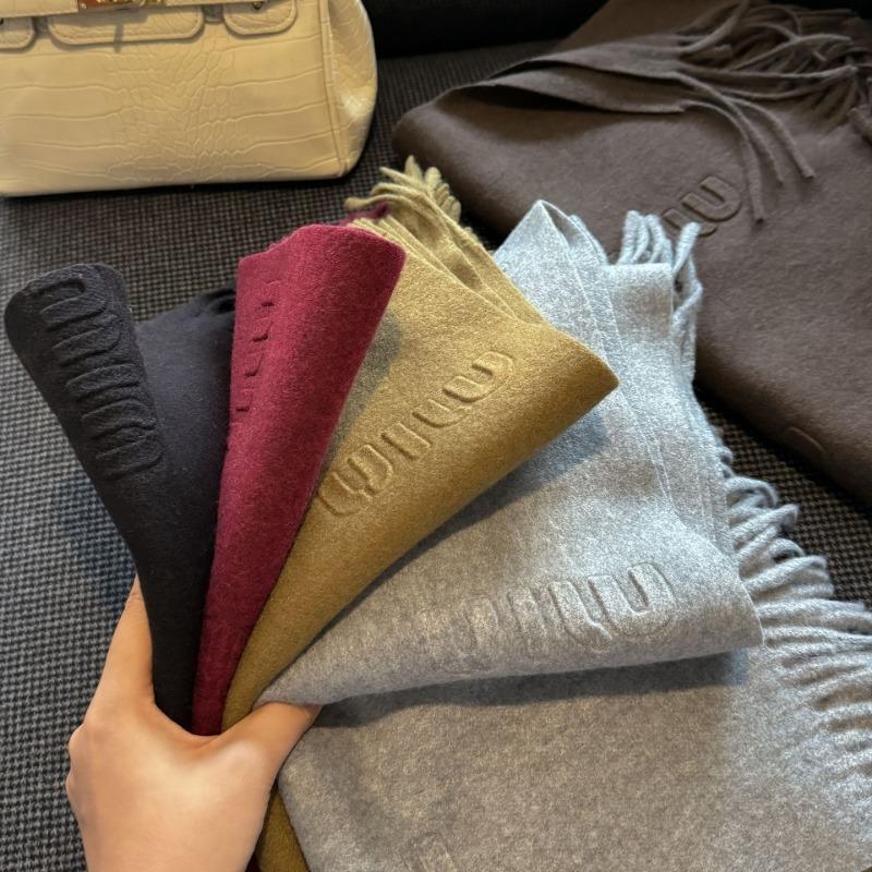 High Quality Scarf Women Autumn Winter Solid Color Simple Classic Wool Blend Muffler Female New Type Versatile Warm Shawl