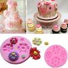 3D Flower Silicone Molds Cake Candy Chocolate Baking Mold BPA-free Pastry Baking Tool for Desserts Jelly Pudding