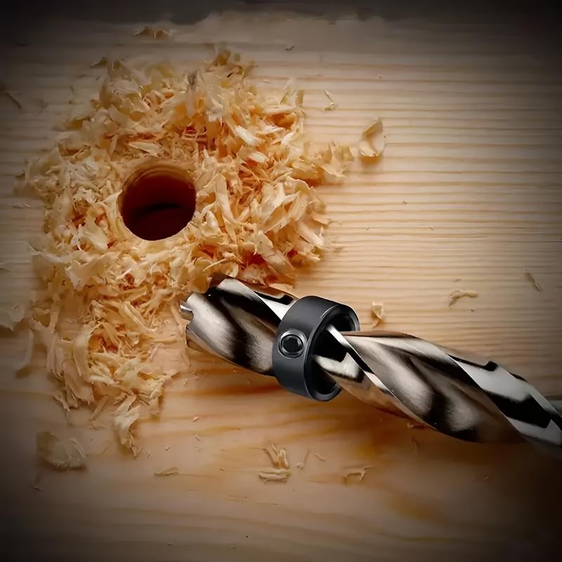 Набор позиционеров для сверления по дереву 9 шт. 3 мм-16 мм Регулируемая глубина сверления Стопорная втулка с шестигранным ключом Идеальный