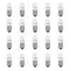 Akozon 20pcs Led Bulbs T11 T4W BA9S H6W 1895 Convex Car Led White Dashboard Bulb Led Interior Car Light Replacement