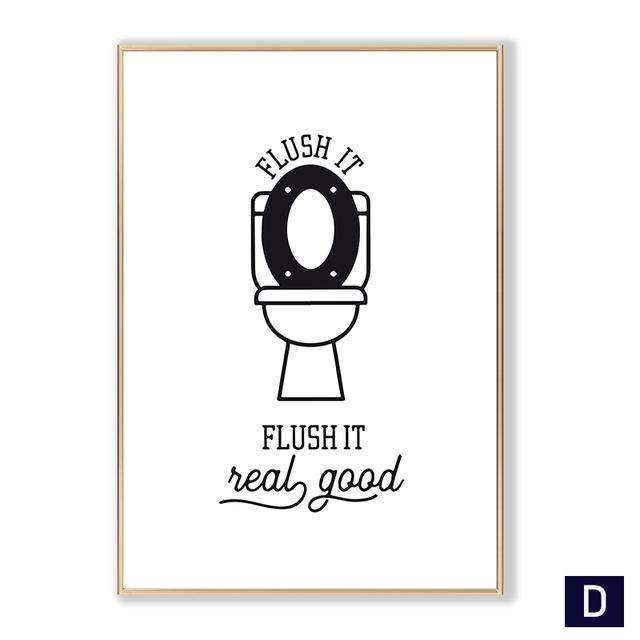 Забавные цитаты для ванной комнаты, настенная живопись на холсте, скандинавские черно-белые постеры, принты для туалета, туалета, юмористические картинки, домашний декор для ванной комнаты