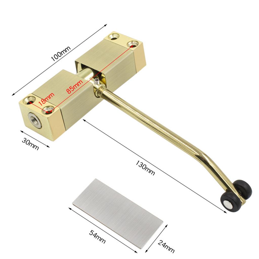 Metal Door Closer Stainless Steel Automatic Spring Door Closing Device Can Adjust The Door Closing Device Furniture Accessories