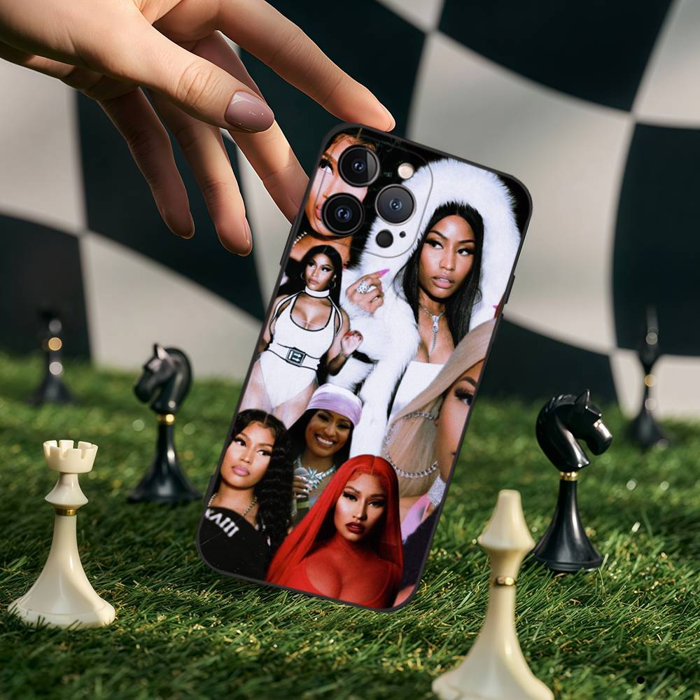 Singer N-Nicki M-Minaj Phone Case For IPhone 17 Pro Max 16 15 14 13 12 11 Plus Mini Silicone Black TPU