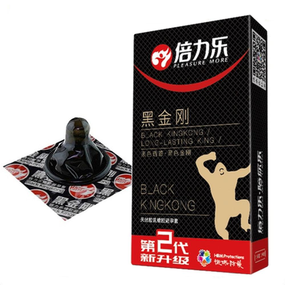 30PCS Black Kingkong Latex Condoms Condoms Durable Anti Premature Ejaculation Delay Black Condoms Adult Sex Products for Man