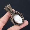 Howlite Gemstone Handmade Pure Copper Wire Wrapped Pendant Jewelry For Thanksgiving