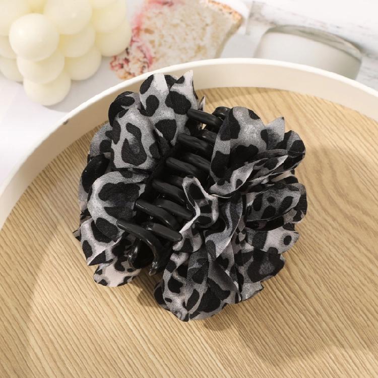 Уникальная заколка для волос с леопардовым узором, регулируемый размер для легкой укладки, регулируемый зажим для волос добавляет очарование любой прическе
