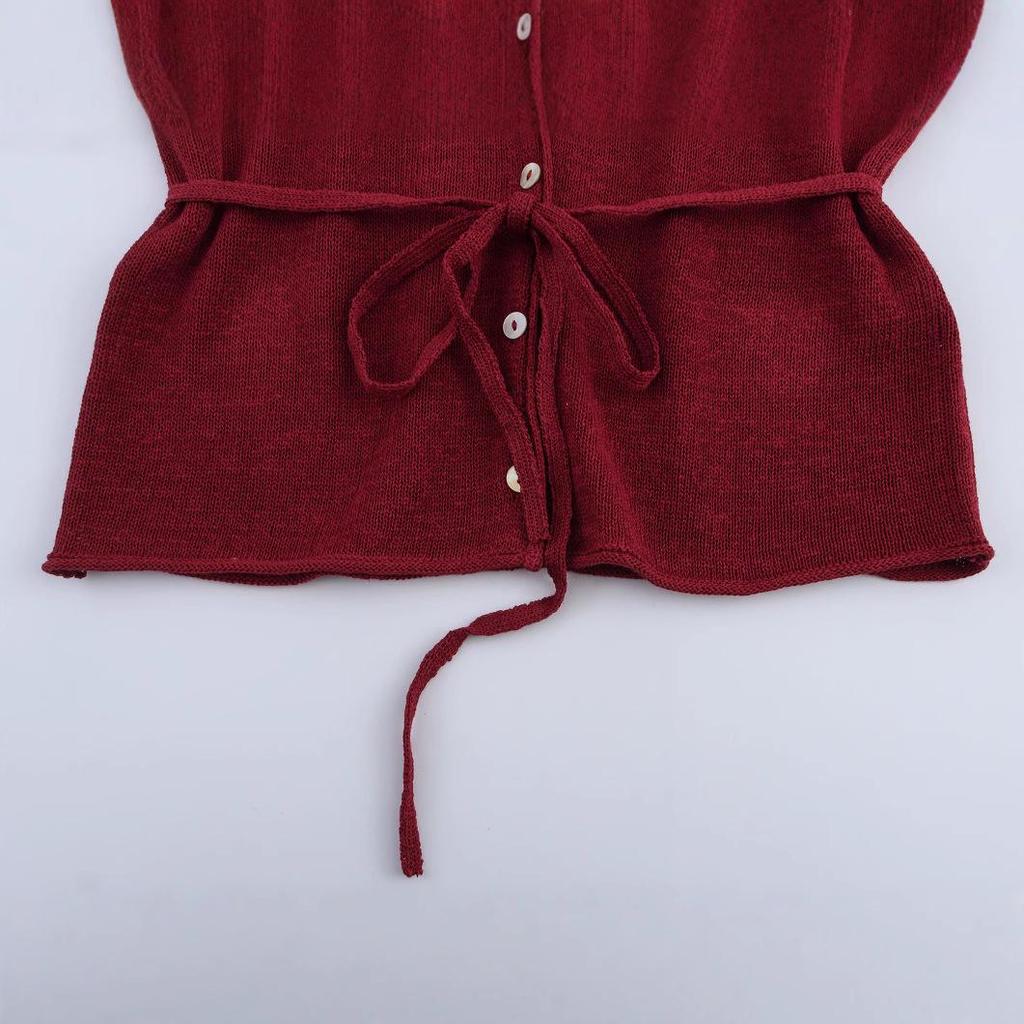 2025 Spring Women's European & American Style Fashion Knit Cardigan