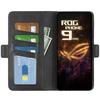 Чехол-кошелек из телячьей кожи с текстурой для Asus ROG Phone 9 Pro 5G