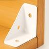 4/8/16pcs Triangular Bracket Corner Code, White Right Angle Fastener, Used for Bed Frames, Tables and Chairs, Cabinets