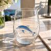 Handmade Marine Animal Whiskey Glass Cup Transparent Wine Glass Cup  for Home Decor Gifts