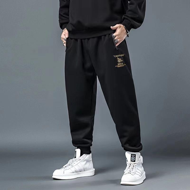 Plus Size Men's Casual Trousers: Trendy Cuffed, Loose-Fit, Flattering Sports Pants