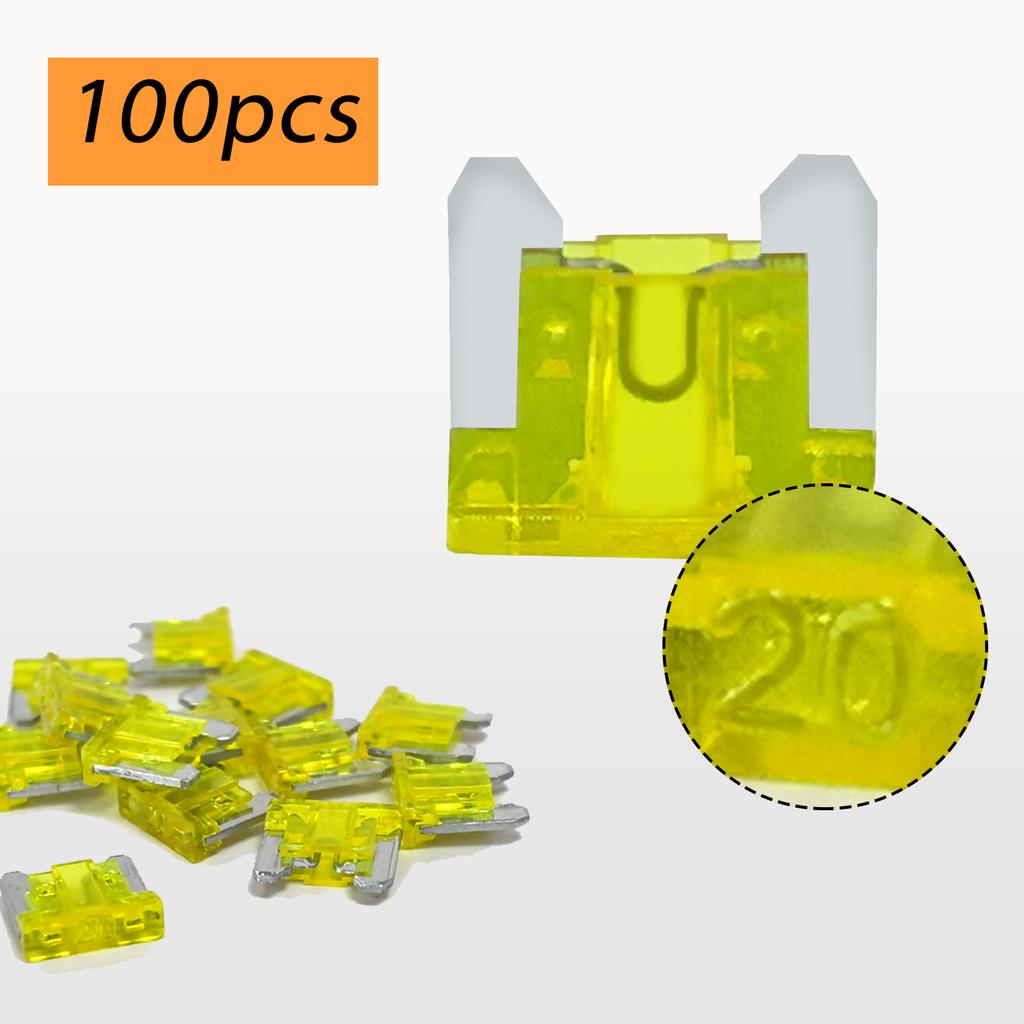 100Pcs Micro Blade Fuse 2A-35A AMP 32V Low Profile Mini Car Auto Fuses for Truck RV Campervan SUV Motorcycle Boat Assorted Amp Fuses4