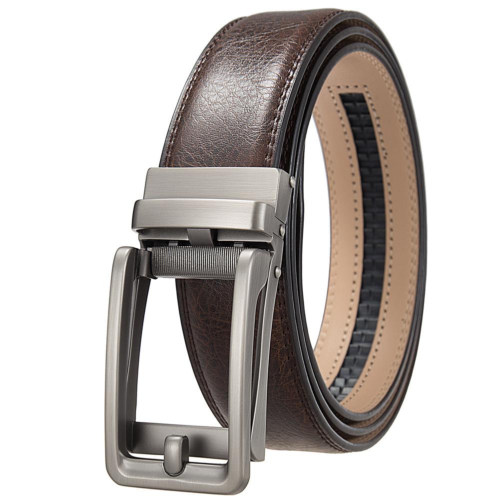 1 шт. Мужской ремень с автоматической пряжкой, модный деловой ремень из коровьей кожи, ремень Ly36-3 3315-1