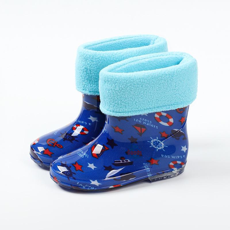 Star-Chasing Children's Floral Rain Boots for Boys and Girls - Princess Water Shoes