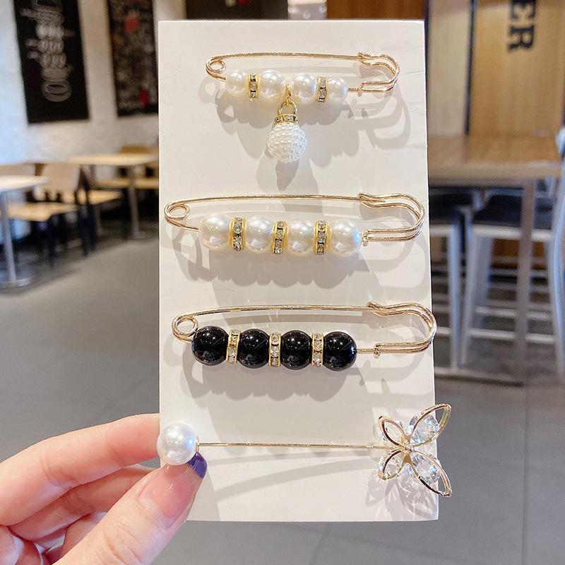 Элегантная брошь и булавка на талию с жемчугом для женщин