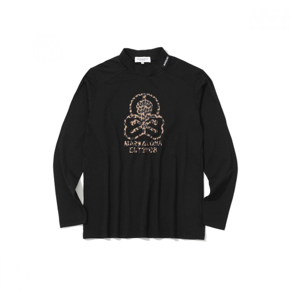 Mark Lona M Gn Skull PoinT Mock Neck Ls T shirTs Ls1ia01M