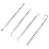 4 шт./набор из 4 предметов для отбеливания зубов, профессиональный стоматологический инструмент из нержавеющей стали, набор для чистки зубов, инструменты для макияжа