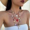 Exquisite Multilayer Necklace Elegant Cowboy Cowgirl Choker Fashion Colored Necklace  Beach