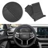 Черные Автоаксессуары Перфорированная Микрофибра Кожа Салон Обшивка Наклейка на Руль Для Haval Jolion