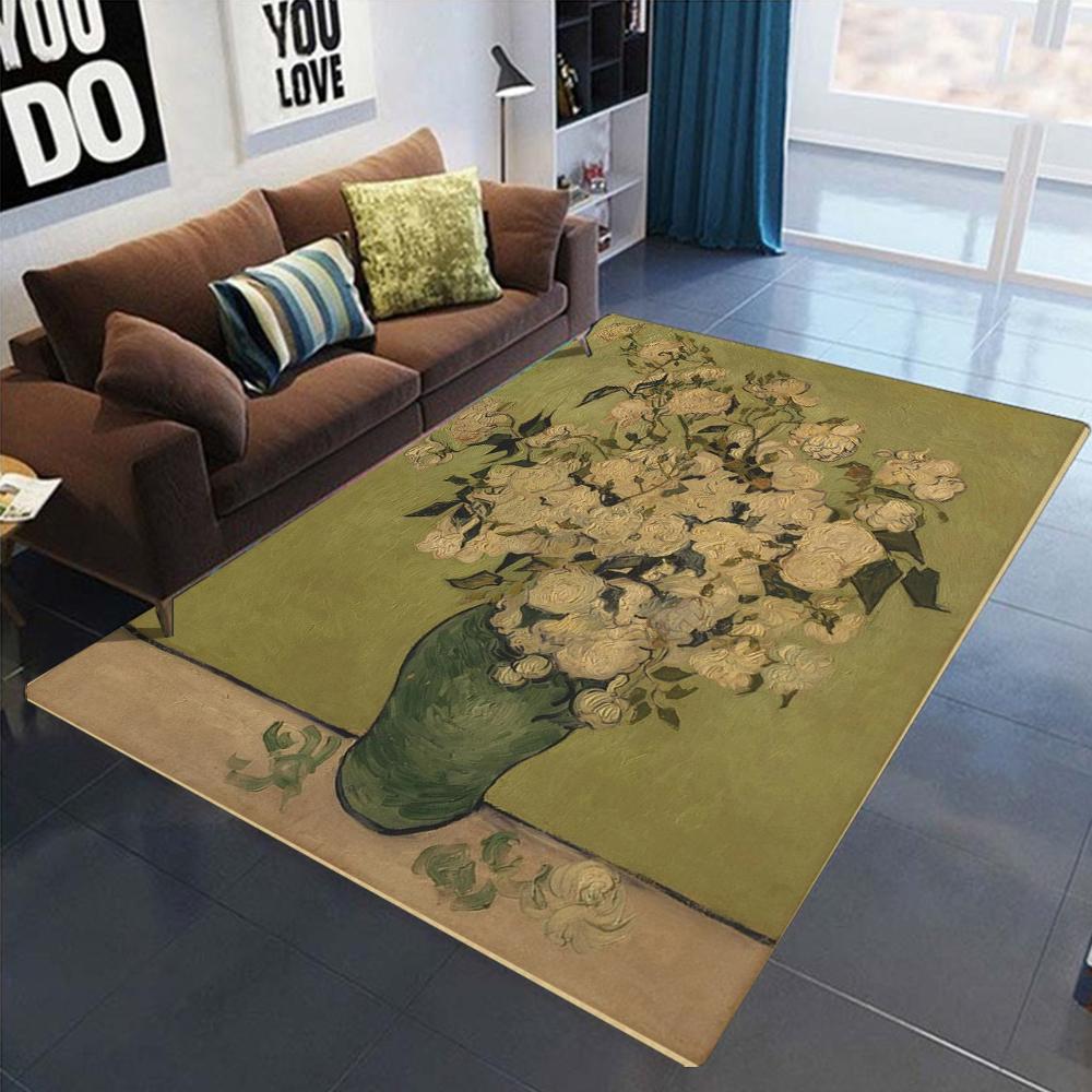 Забавный ковер «Мона Лиза», вдохновленный всемирно известной картиной, ковер для декора гостиной, коврик для пола в спальне, делает вашу комнату крутой ковер