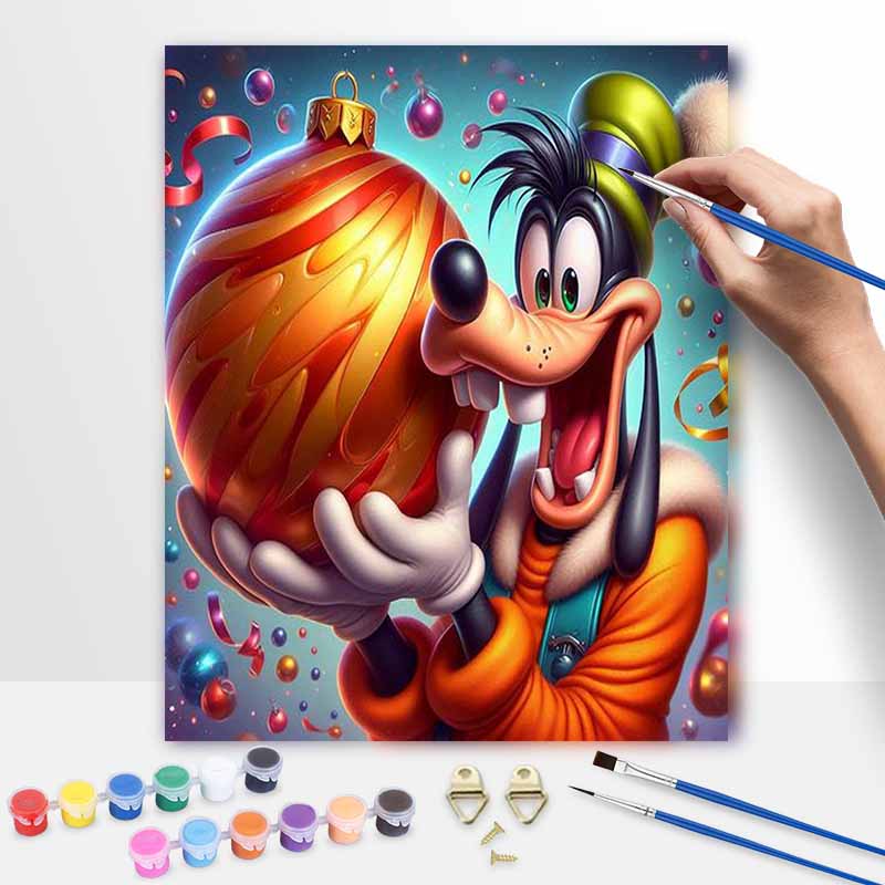 Disney Глупый Рождественский Шар масляная живопись искусство набор для рисования ручной работы DIY подарок украшение дома настенное искусство набор для поделок для праздников украшение