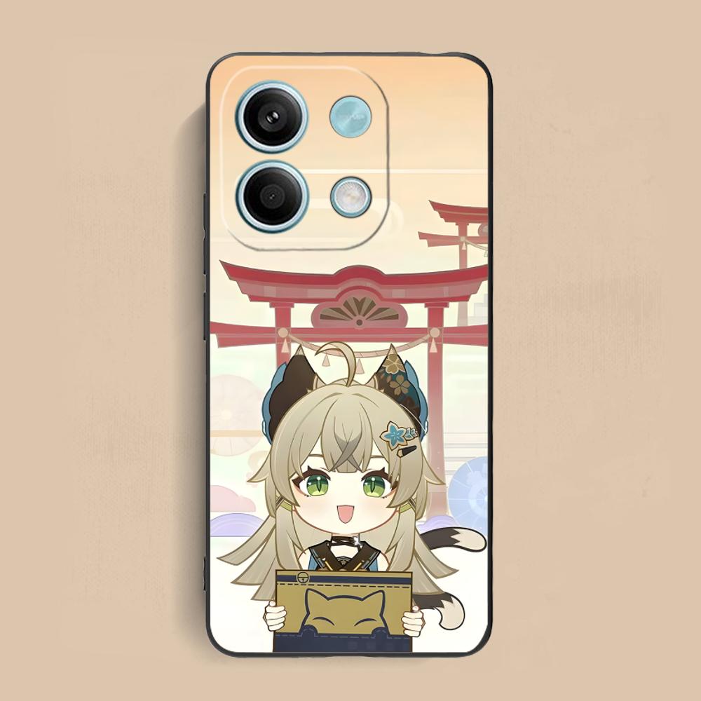 Игровой чехол GI Kirara для мобильного телефона Xiaomi Redmi Note 14 13 12 11 S Pro Plus 4G 5G Цветной печатаный чехол