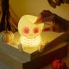 Силиконовый ночник в виде черепа с USB-зарядкой, милый и жутковатый, для детской прикроватной тумбочки, 2 уровня яркости, мягкий, сжимаемый, забавная сенсорная игрушка-лампа для мальчиков и девочек