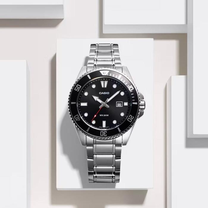 Мужские часы Casio Mdv-107D-1A1 Wr200 + Коробка