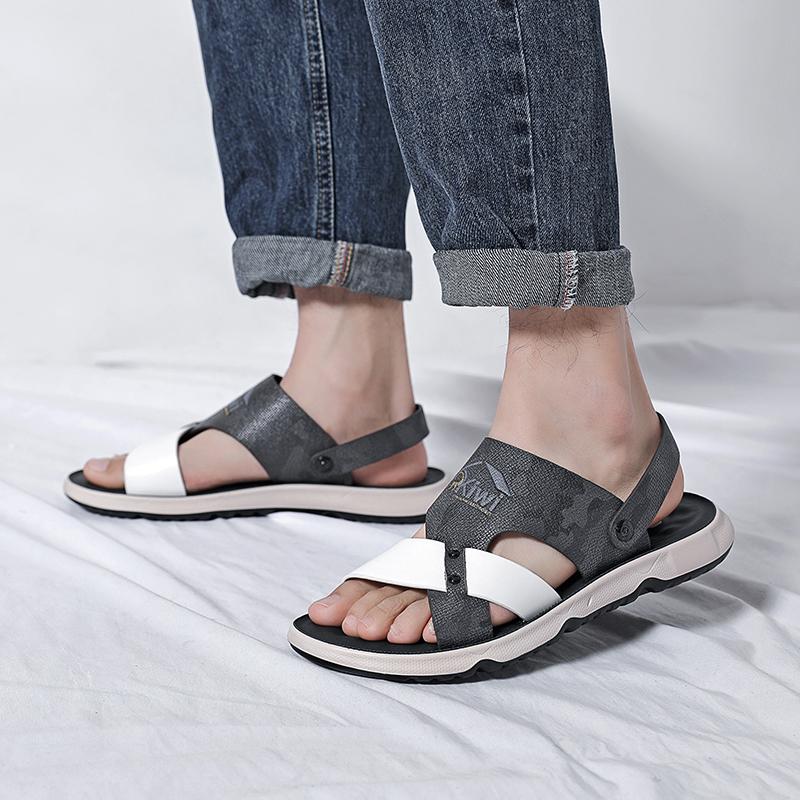Модные летние мужские сандалии 2024 года для отдыха на пляже, праздничные сандалии для мужчин, новые уличные кроссовки для мужчин в стиле ретро, удобные повседневные сандалии для мужчин