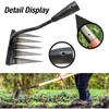 Weeding Hoe Rake Farm Tool Weeding Scarifier Artifact Agricultural Tools Six-tooth Nail Harrow Steel Harrow Gardening Weeding KTY