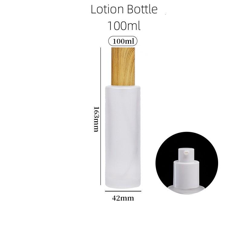 20/30/50/100 мл деревянный распылитель из матового стекла, новый дозатор для жидкого лосьона, многоразовый тонкий туман, пустой контейнер для косметики