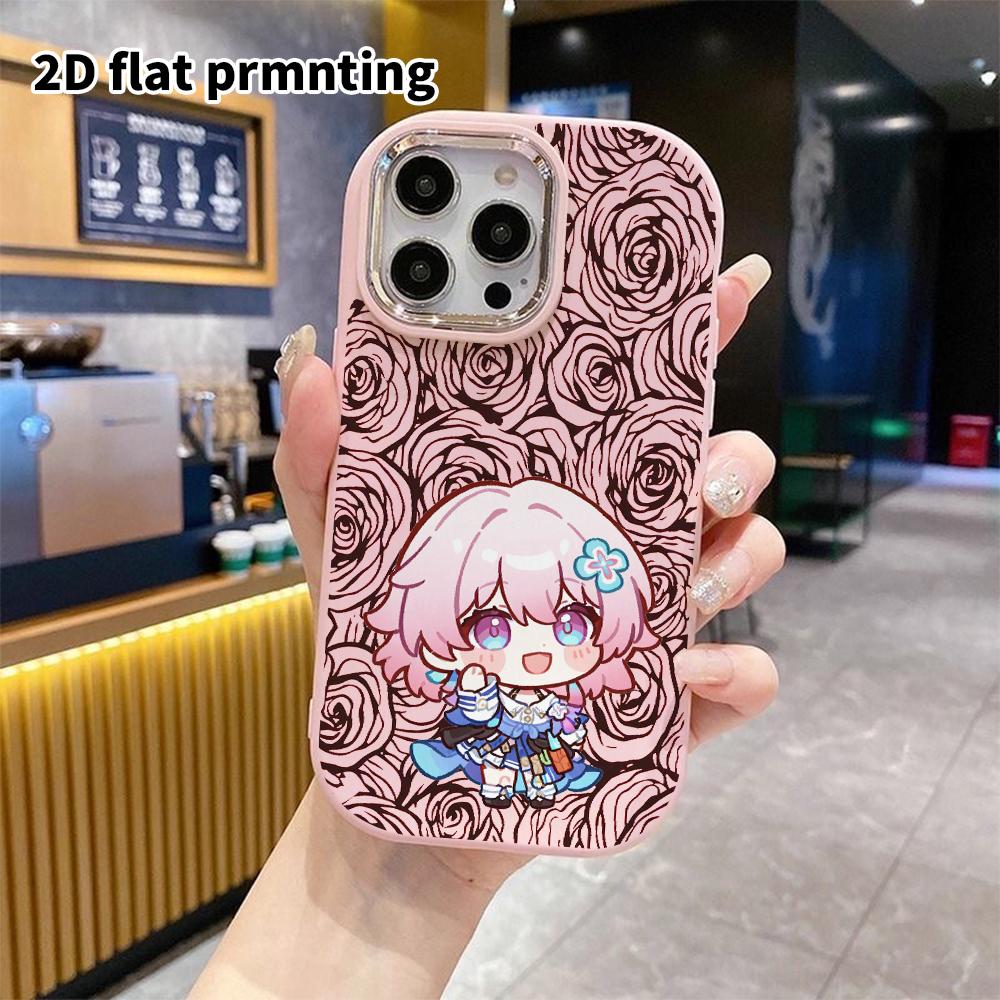 Phone case: 2D flat design suitable for iPhone 18 17 16 15 14 13 Pro protective case, couple style, smiling happily, Christmas and Halloween gifts