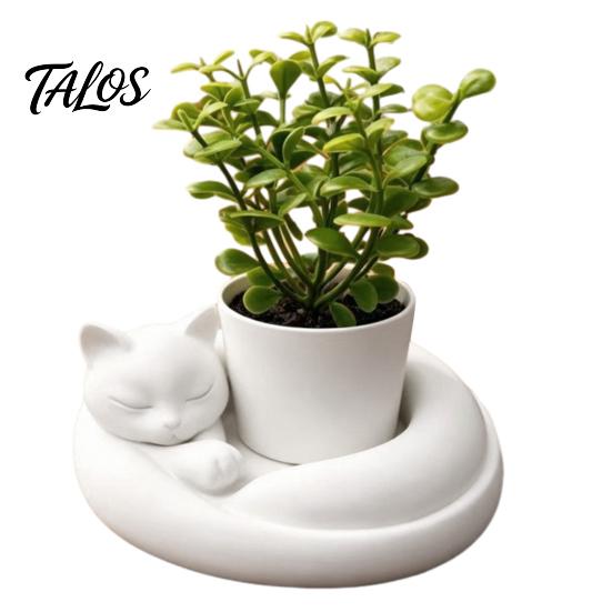 Mini Flower Pot Decor 3D Printed Succulents Planter, Creative with Artistic Sculptural Design, Desktop Plant Small Desk for Office Bedroom Shelf, Gift