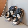 New Child Sandals 2024 Summer Girls Braided Style Flat Sandals Fashion Versatile Kids Causal Hollow-out Beach Shoes Soft Bottom